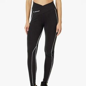 PUMA BMW M Motorsport Black Leggings with White Piping Accents.  Size: Small